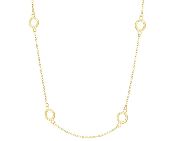 Złoty naszyjnik - rozety