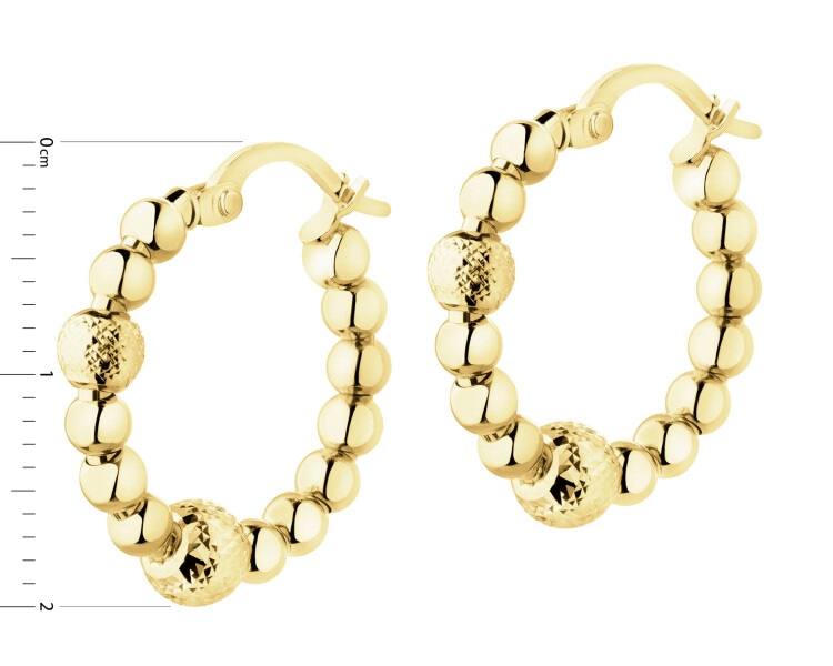 Złote kolczyki - koła