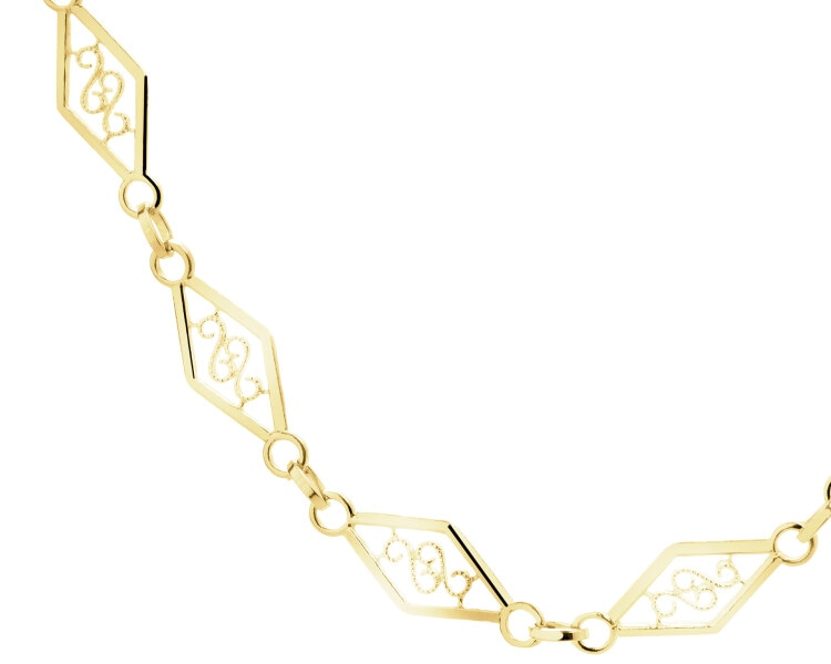 9 K Yellow Gold Necklace 