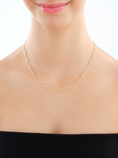 9 K Yellow Gold Necklace 