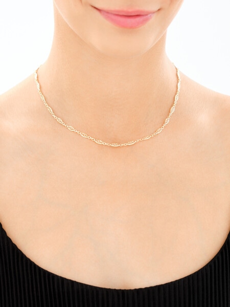 9 K Yellow Gold Necklace 