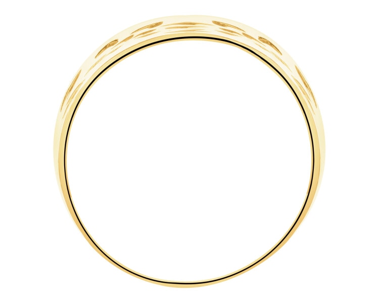 Złoty pierścionek - liście