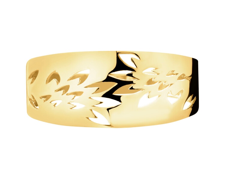 Złoty pierścionek - liście