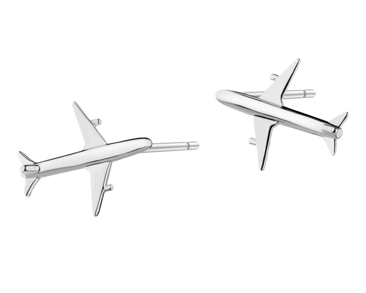 Rhodium Plated Silver Earrings