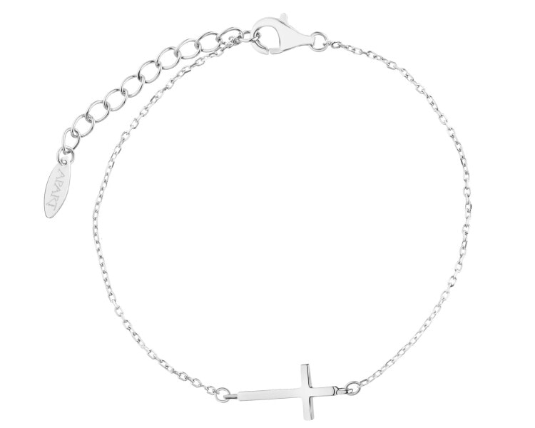 Rhodium Plated Silver Bracelet