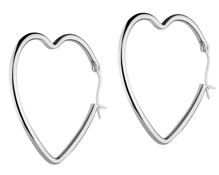 Rhodium Plated Silver Dangling Earring
