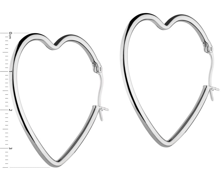 Rhodium Plated Silver Dangling Earring