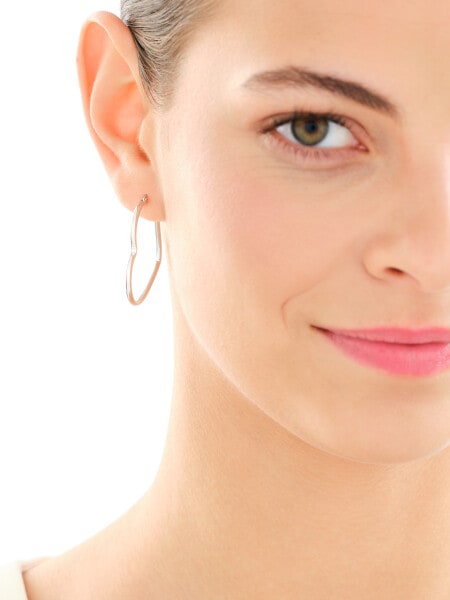 Rhodium Plated Silver Dangling Earring