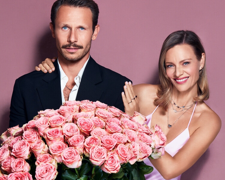 Rhodium Plated Silver Dangling Earring