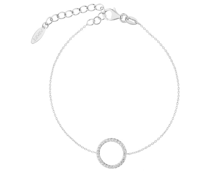 Rhodium Plated Silver Bracelet