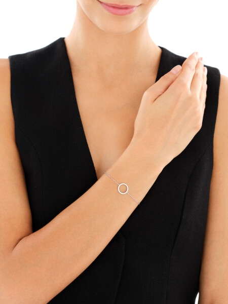 Rhodium Plated Silver Bracelet