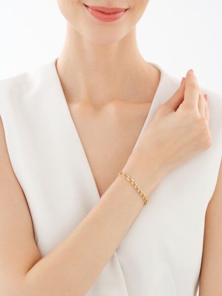 Złota bransoletka - pancerka