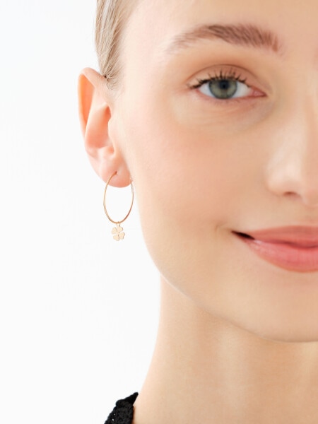 9 K Yellow Gold Hoop Earring