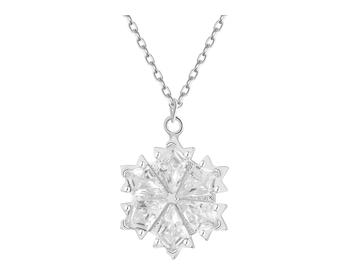 Stříbrný náhrdelník se zirkony