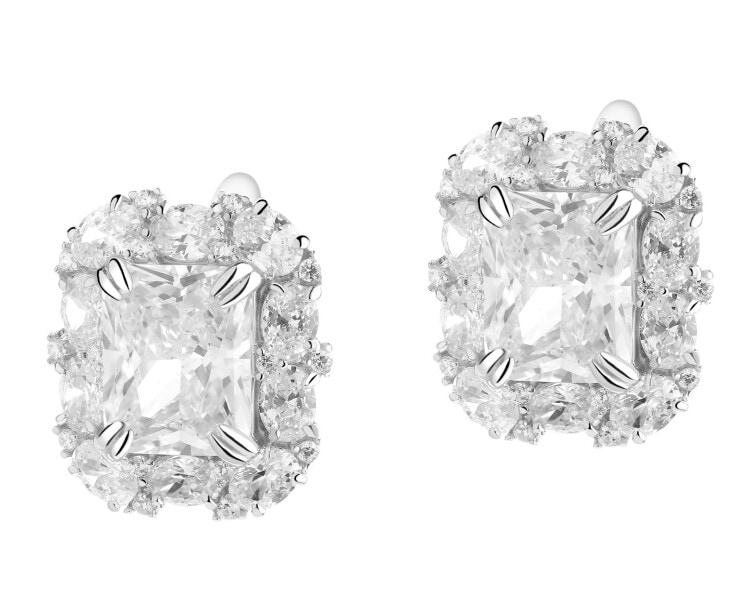 Kolczyki srebrne z cyrkoniami