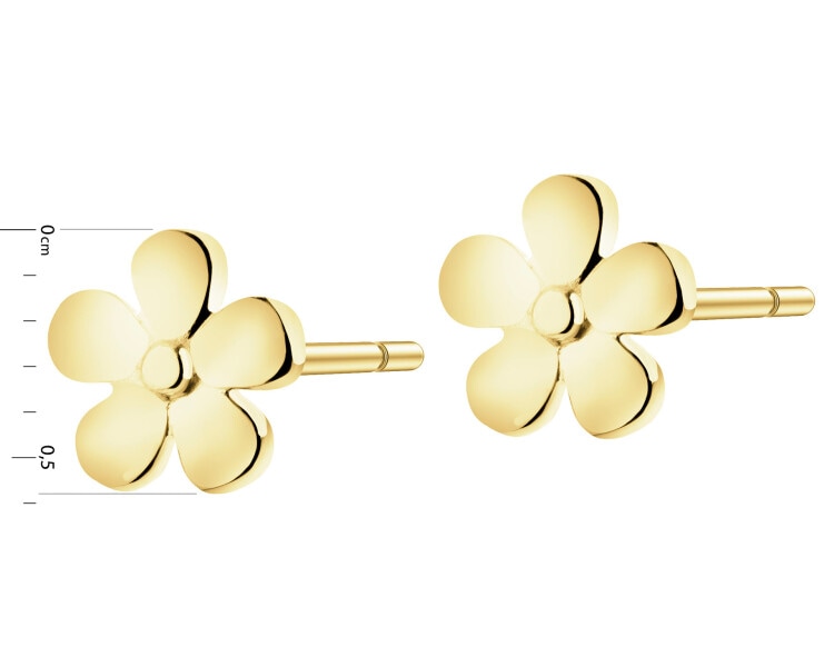 8 K Yellow Gold Earrings