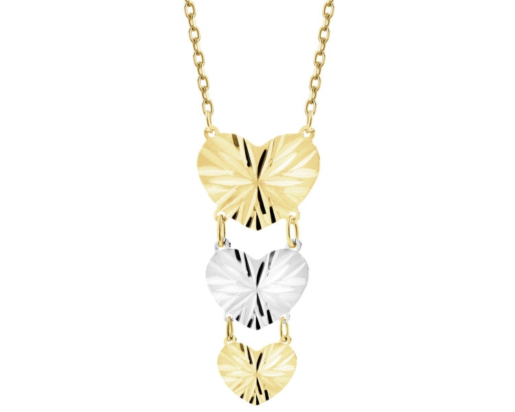 375 Yellow And White Gold Plated Necklace