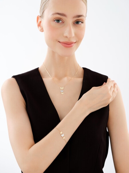 375 Yellow And White Gold Plated Necklace