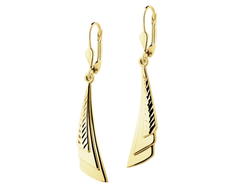 14 K Yellow Gold Dangling Earring