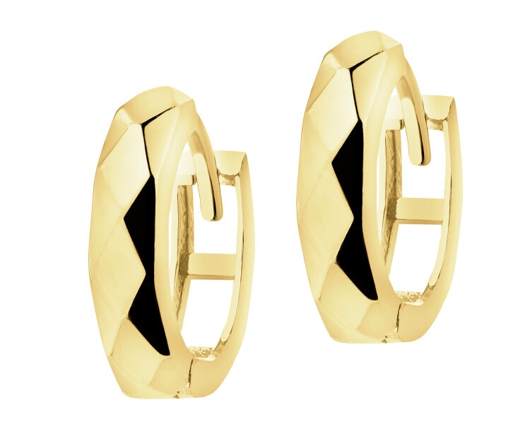 9 K Yellow Gold Hoop Earring