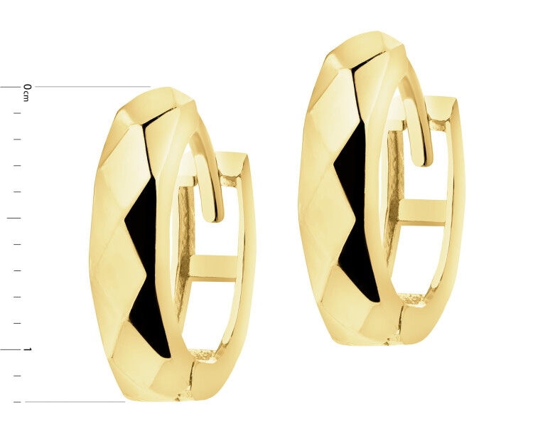 9 K Yellow Gold Hoop Earring