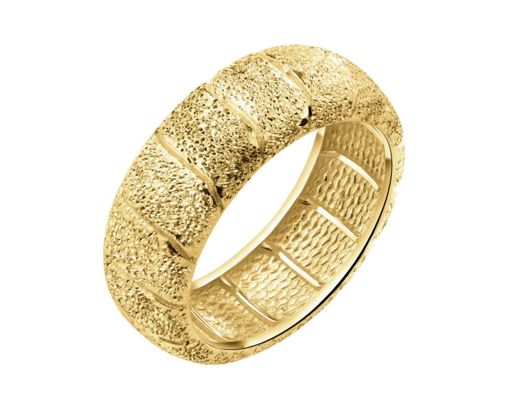 9 K Yellow Gold Band Ring 