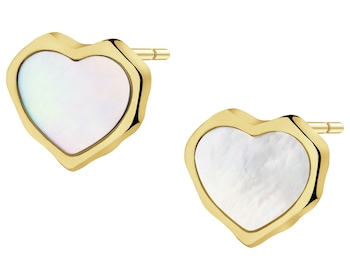Gold-Plated Brass Earrings 