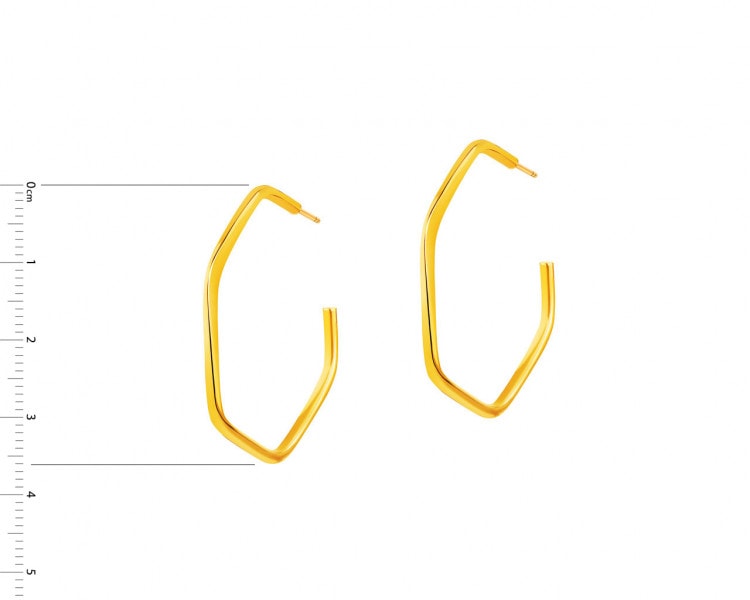 8 K Yellow Gold Earrings