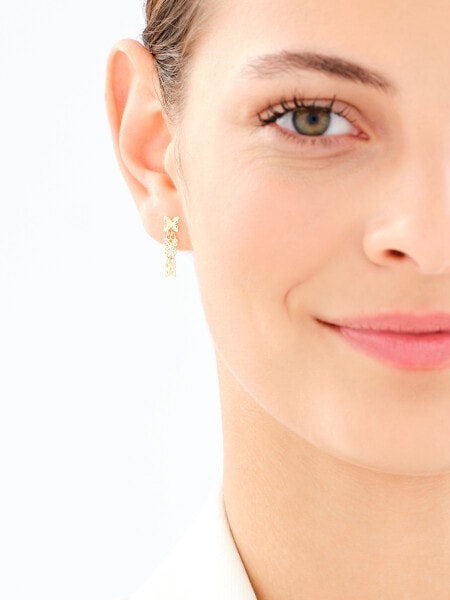 9 K Yellow Gold Dangling Earring