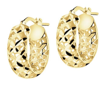 9 K Yellow Gold Hoop Earring