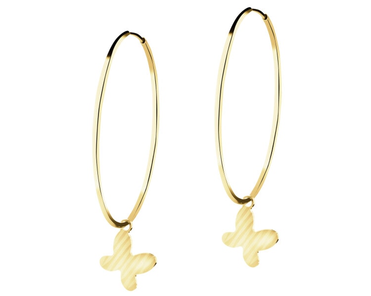 14 K Yellow Gold Hoop Earring