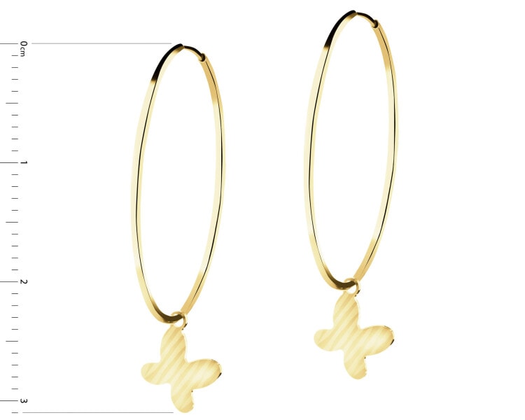 14 K Yellow Gold Hoop Earring