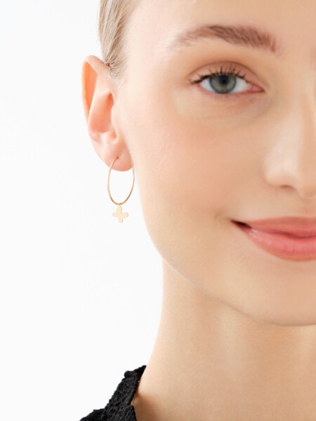 14 K Yellow Gold Hoop Earring