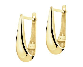 Złote kolczyki - łezki