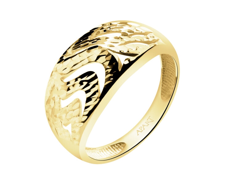 9 K Yellow Gold Band Ring 