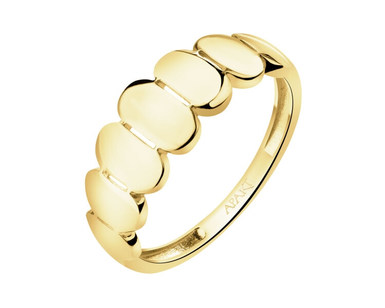 9 K Yellow Gold Band Ring 
