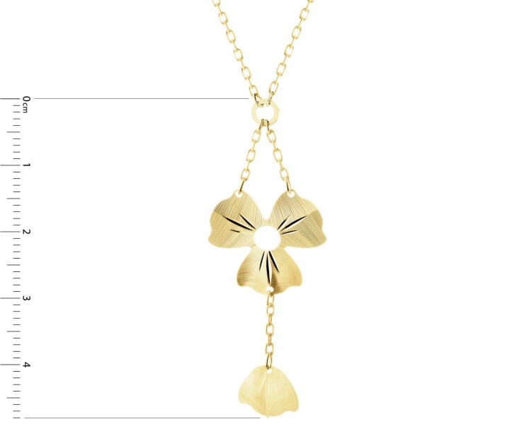 Złoty naszyjnik - kwiat