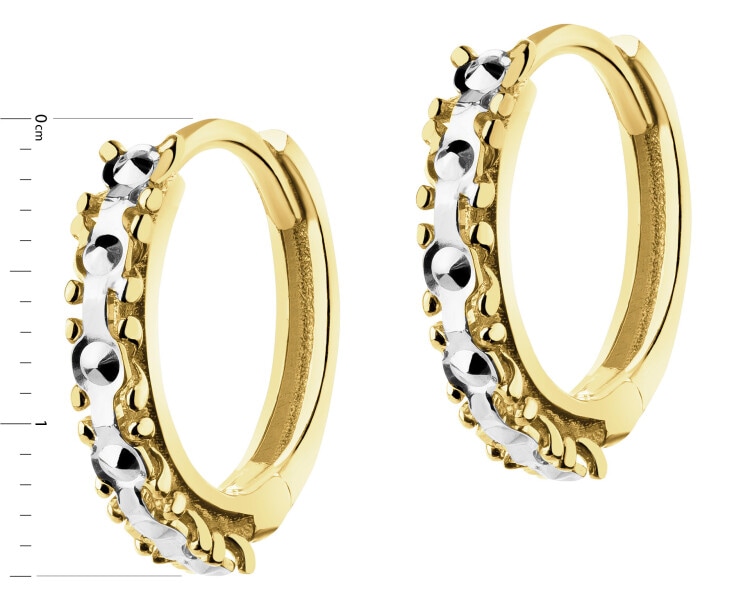 Złote kolczyki - koła