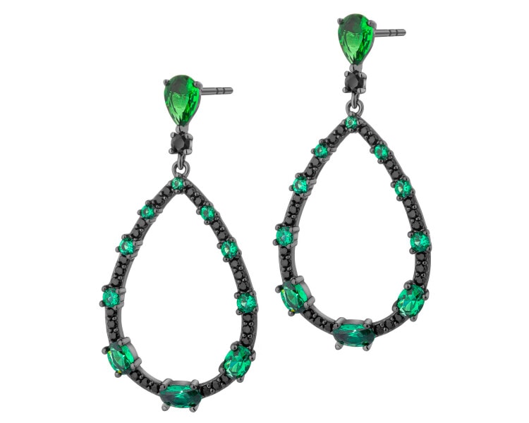 Kolczyki srebrne z cyrkoniami