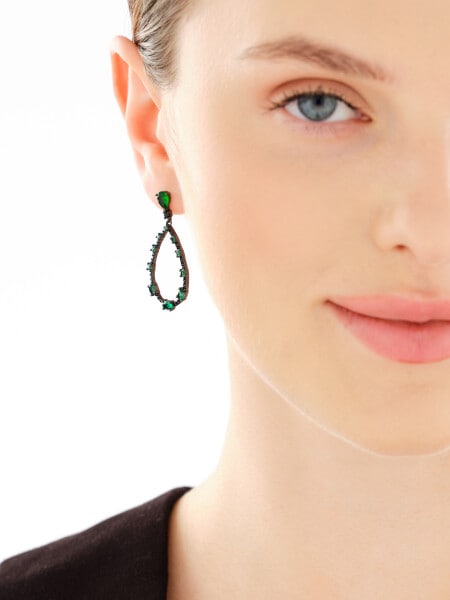 Kolczyki srebrne z cyrkoniami