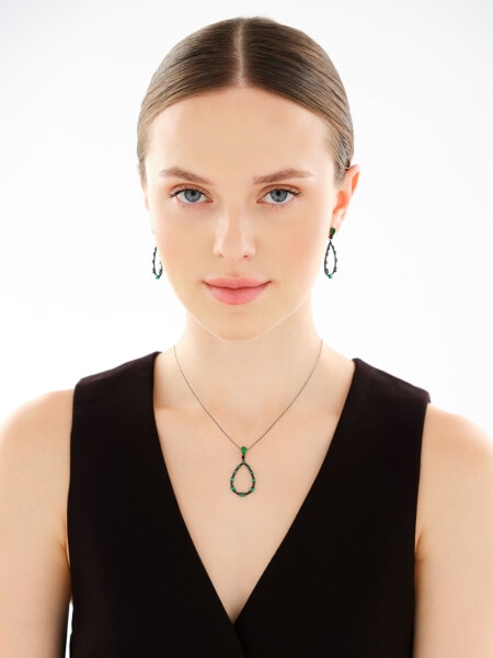 Kolczyki srebrne z cyrkoniami