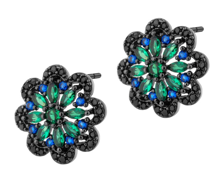 Kolczyki srebrne z cyrkoniami