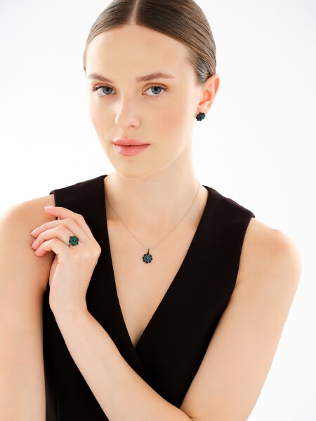 Kolczyki srebrne z cyrkoniami