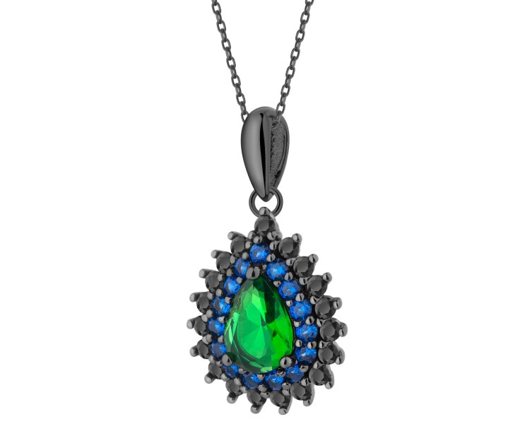 Zawieszka srebrna z cyrkoniami