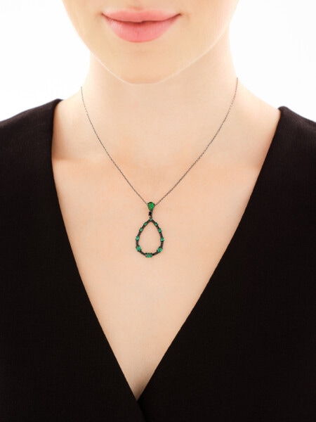 Zawieszka srebrna z cyrkoniami