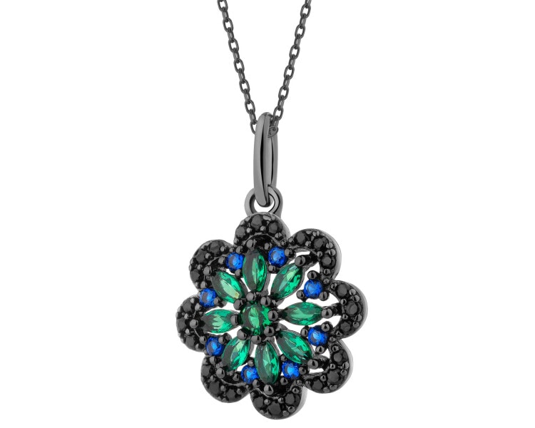 Zawieszka srebrna z cyrkoniami