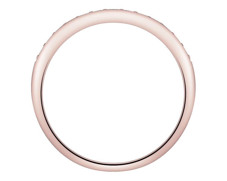 14 K Yellow Gold Ring with Diamonds - 0,19 ct - fineness 14 K