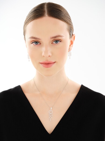 Stříbrný přívěsek se zirkony - hvězdy