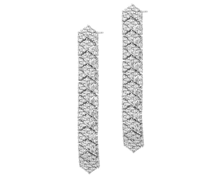 Kolczyki srebrne z cyrkoniami