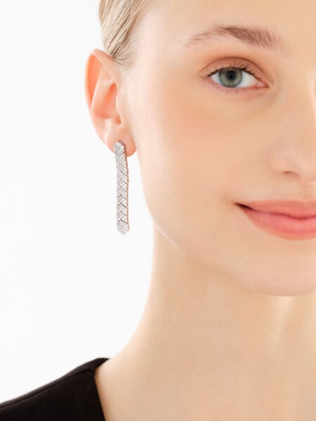 Kolczyki srebrne z cyrkoniami